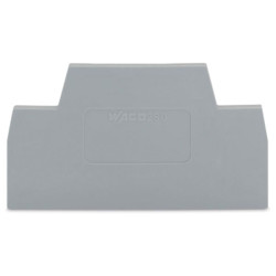 WAGO 280-340 2.5mm Double Deck End and Intermediate Plate for 280-519 Grey