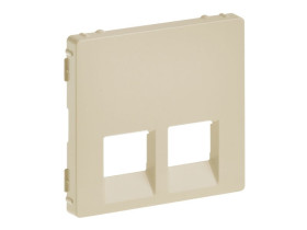 VALENA LIFE Plakietka gniazda 2 x RJ 45 kremowa 755421 LEGRAND