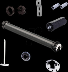 412153300 Tubular motor set SE Pro 2/15, electronic, 15 Nm, SW60