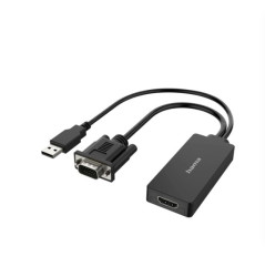 VideoADPT VGA USB Plug HDMI Socket 1080p