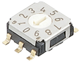 Przełącznik DIP, 100 mA przy 5 V DC, -40 → +85°C, Nidec Components
