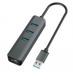 HUB USB 3.0 3 PORTY I KARTA SIECI. RJ45