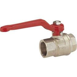 GARDENA 07337-20 Ball Valve 1&quot; Silver/Red Chrome-Plated G1 Thread