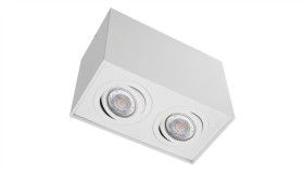 Oprawa Sufitowa Natynkowa Indi-2 Gu10 230V Sand White / Biała Piaskowana...