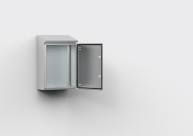 Szafka ścienna rozdzielcza 500 mm 500 mm 210mm Stal nierdzewna 304, stal nierdzewna 316 nVent HOFFMAN