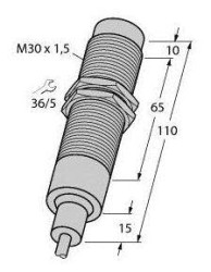 Turck Czujnik indukcyjny nie podtynkowy PNP, Zamykający NI15-EM30-AP6/S907