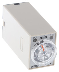 Timer Relay Szyna DIN, Montaż powierzchniowy 24V dc 4PDT 4-stykowy Omron 4PDT 0.2 → 5min H3Y-4 jednofunkcyjny