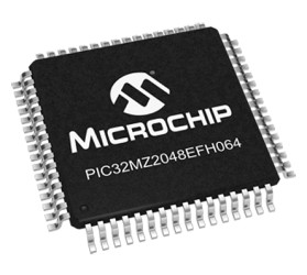 Mikrokontroler Microchip PIC32MZ TQFP 64-pinowy Montaż powierzchniowy MIPS® MicroAptiv™ 160 kB (Boot Flash), 2,048 MB