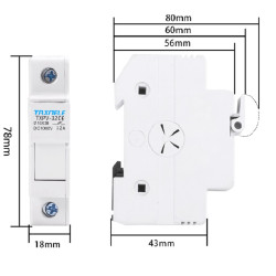 Rozłącznik Bezpiecznik 10x38 DC SOLAR 32A 1P