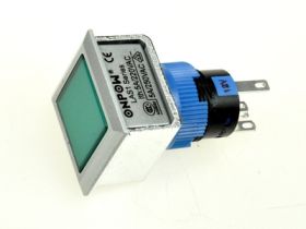 Przełącznik; przyciskowy; LAS1-AWF-11/G; ON-(ON); zielony; podświetlenie LED 12V; zielony; do lutowania; 2 pozycje; 5A; 250V AC;