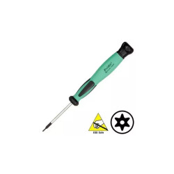Wkrętak TORX T6 z otworem ESD PROSKIT / SD-083-T6H