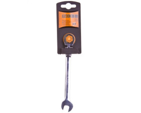 Klucz płasko-oczkowy z przegubem i grzechotką 10 x 160 mm 09-052