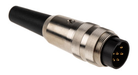 Wtyk Din 6 -pinowe Męski Montaż na kablu M16 250 V AC
