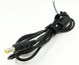 Wtyk zasilający DC zalewany z przewodem i filtrem DC 2,5/5,5; długość 1,5m