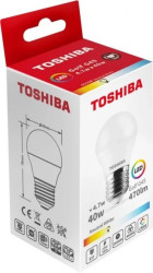 TOSHIBA LED N_STD G45 E27 4.7W 4000K/10szt./