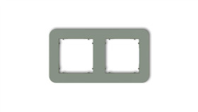 Mini Ramka Uniwersalna Podwójna Zaokrąglona Z Tworzywa Szałwiowy 61Mrtz-2