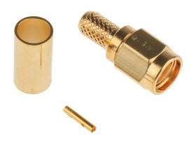 Złącze koncentryczne Montaż na kablu Żeński typ złącza Złącze SMA 0 → 12.4GHz Połączenie zagniatane typ kabla RG58/U