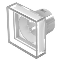 Soczewki do wskaźników, 61-922, Biały, Kwadratowy, długość: 15.3