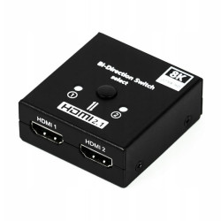 Przełącznik HDMI 2x1 2.1 8K Switch dwukierunkowy splitter
