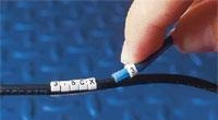 POM cable maker, imprint &quot;W&quot;, (L x W x H) 6.7 x 7.9 x 13.4 mm, max. bundle Ø 15.5 mm, white, 034464-000