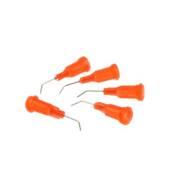 Igła dozownicza zagięta do fluxu, kleju 0,26mm 26G - 5 szt.