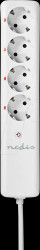 RFP410FWT Switchable socket strip, 4-way