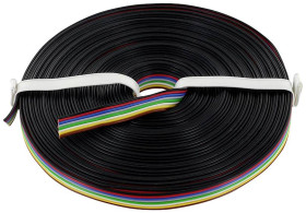 econ connect KL8X025FARB10 Przewód linka 8 x 0.25 mm² czarny, czerwony, niebieski, szary, zielony, biały, żółty, brązowy