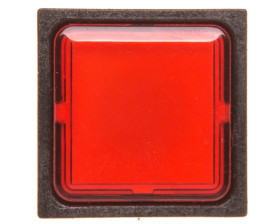 Lampka sygnalizacyjna 25x25mm czerwona 24V AC/DC Q25LF-RT/WB 089104
