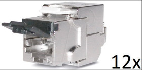 418061 RJ45 Modul geschirmt Cat.6A, Werkzeugfrei, 12er Pack