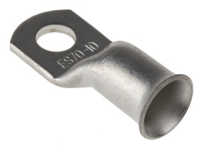 Zacisk oczkowy rozmiar przewodu 70mm² Ø 10mm nieizolowany średnica wew 12mm Naturalny RS PRO