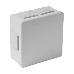 puszka n/t popielata bez zacisków z dławnicami bezgwintowymi 6-wlotowa wym/zew 86x86x40 IP55 ViPlast 002-03