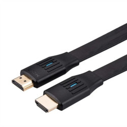 Kabel VALUE 8K HDMI Ultra HD z Ethernetem, płaski, M/M, czarny, 3 m