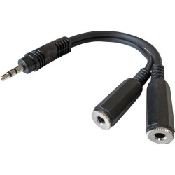 Adapter Jack 3,5 Stereo - 1 Wtyk 2 Gniazda, Rozgałęźnik, JR160 VITALCO