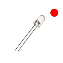 DIODA LED 5mm CZERWONA 5,8cd SUPERJASNA