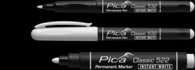 Permanent pen, white, 2 mm, for permanent marking, 532/52/SB