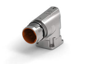 Złącze wielostykowe przemysłowe 8-pinowe Montaż na kołnierzu Gniazdo TE Connectivity