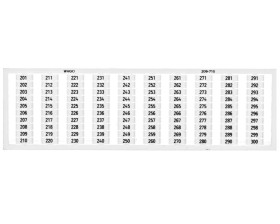 Ramka z oznacznikami 1x 201-300 209-710 /5szt./