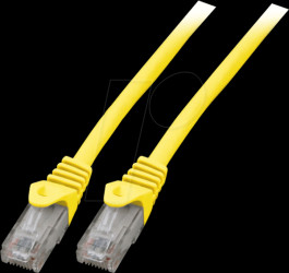 K8110GE.1 Cat.5e U/UTP, patch cable, 1 m, yellow