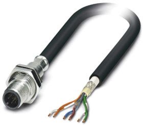 Przewód czujnik-siłownik ze złączem Złącze M12 liczba rdzeni 6 długość 1m Rodzaj A Męskie