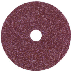 Sealey FBD10036 Sanding Disc Fibre Backed &#xD8;100mm 36Grit Pack of 25