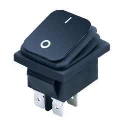 Przełącznik kołyskowy ON-OFF wodoodporny czarny