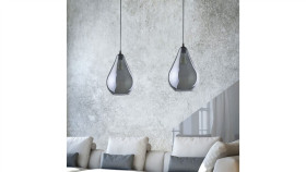 Lampa Wisząca Nad Stół Do Jadalni Nisyro Czarna, Alabastrowe Szklane Klosze...