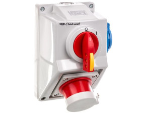 Zestaw C16-18.1N rozłącznik 0-1 + wtyk 16A 3P+N+Z/16A 2P+Z IP44 971643