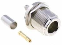 GN-CRG58 Gniazdo N zakręcane do obudowy i zaciskane na kablu RG58