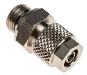 Adapter gwintowany prosty gwint – rura, 15 barów