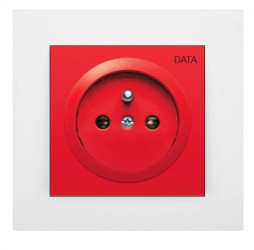 SANTRA gniazdo DATA bez ramki podtynkowe czarny 4142-19