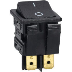 Bulgin C6050ALAAC DPST Non Illuminated On-Off Black Panel Mount Rocker Switch