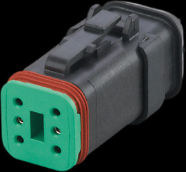 Terminating resistor, 6-pole, PA, IP68 for CAN bus, E12575