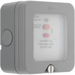 BG WP55RCD Weatherproof Outdoor Fused Connection Unit Integrated Latching Rcd