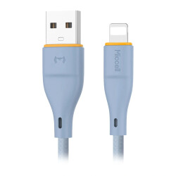 Kabel USB-A - Lightning 2.4A 1m niebieski Miccel